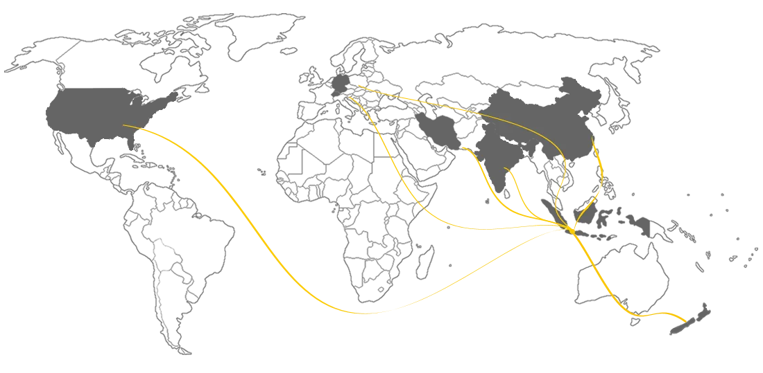  Our Suppliers map